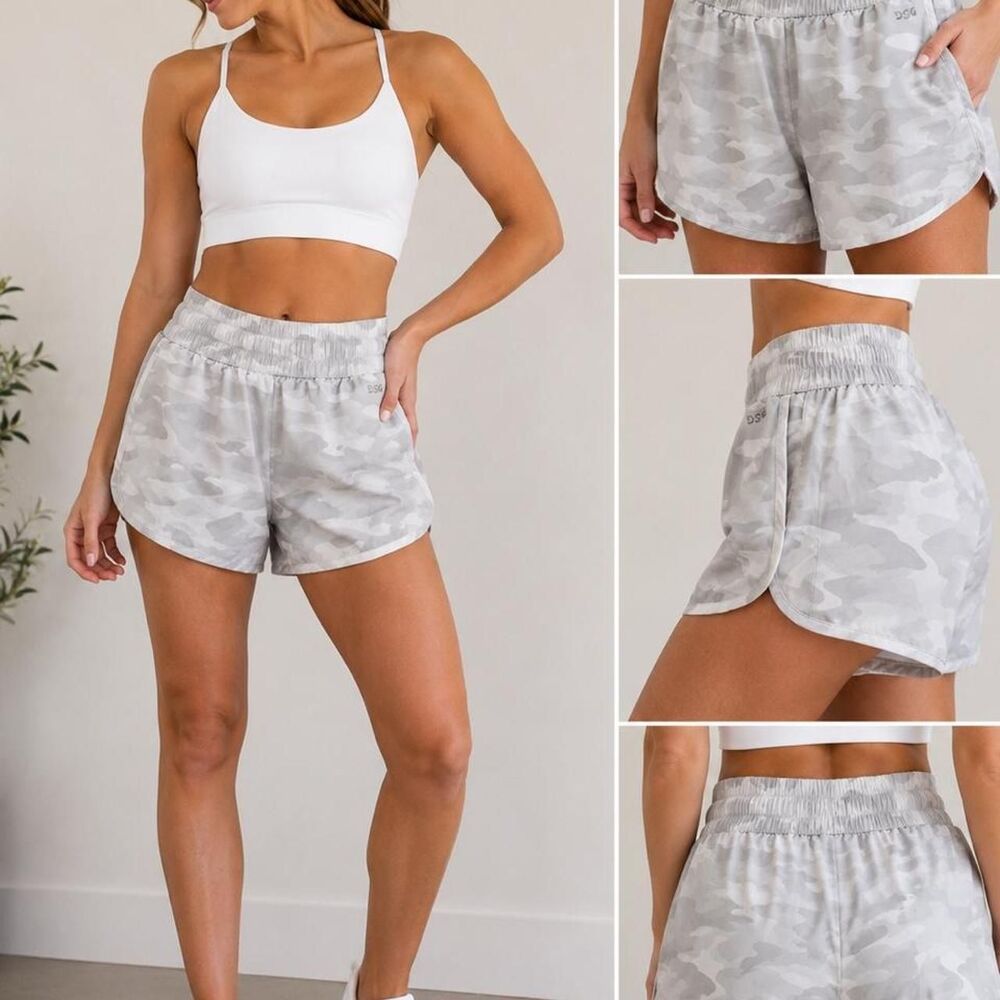 Dsg Women's Grey and White Shorts